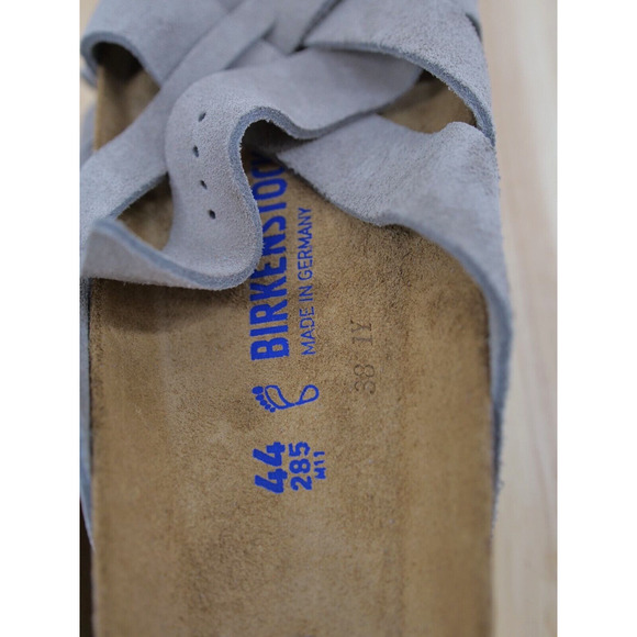 Birkenstock Lugano Sandals (44 US 11‎ R) Suede Stone Coin SoftBed Comfort…